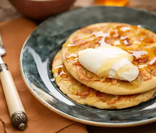 Panqueca saudável de aveia e banana